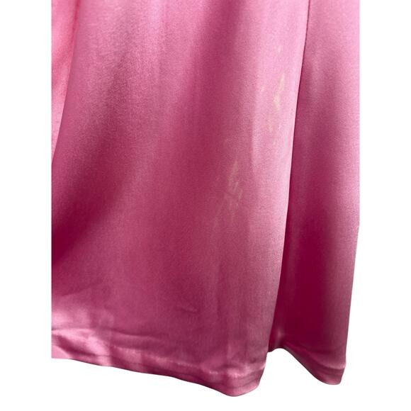 Retrofete Skye Maxi Dress Strapless Satin Party Formal Guest Prom Fondant Pink M - Picture 10 of 14